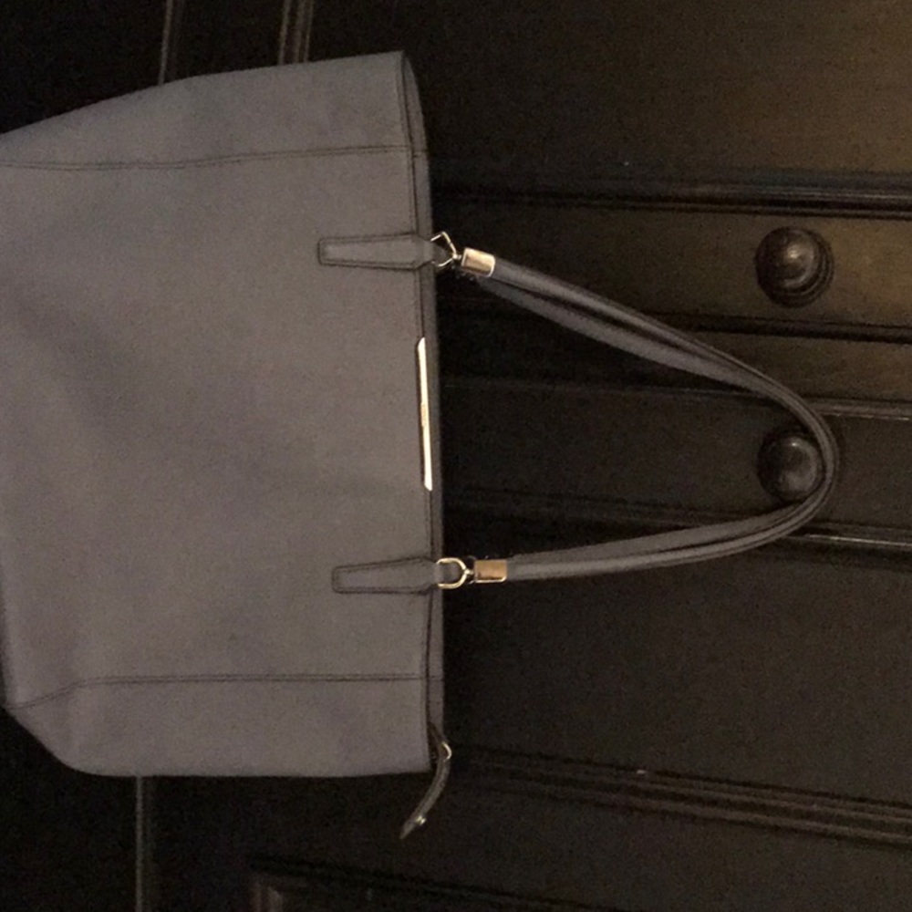 Blue Coach Leather Tote